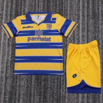 1998-1999 Parma Home Retro Kids Soccer Jersey