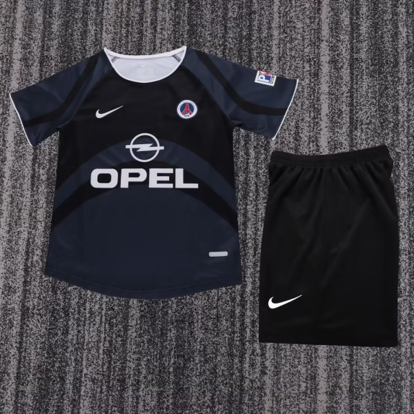 2001-2002 PSG Third Retro Kids Soccer Jersey