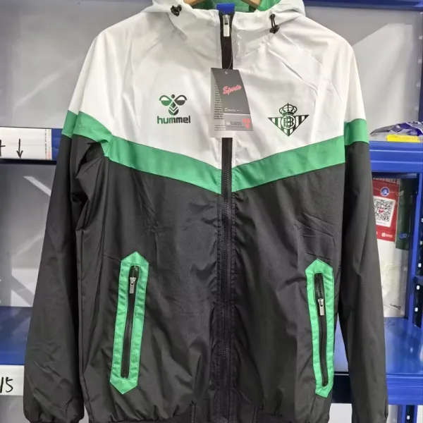 25-26 Real Betis White Windbreaker