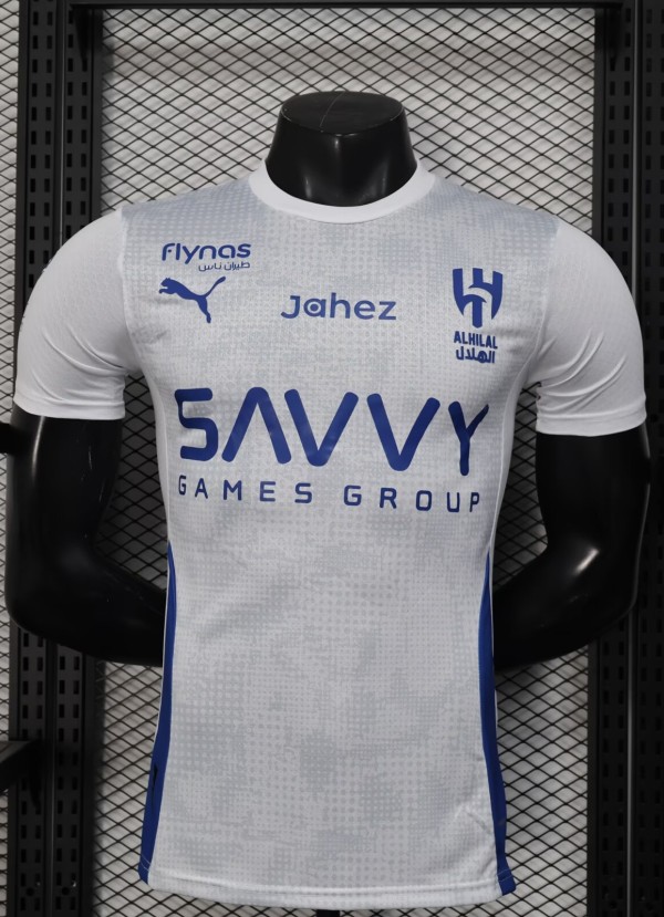 25-26 Al-Hilal White Special Edition Player Version Training shirts