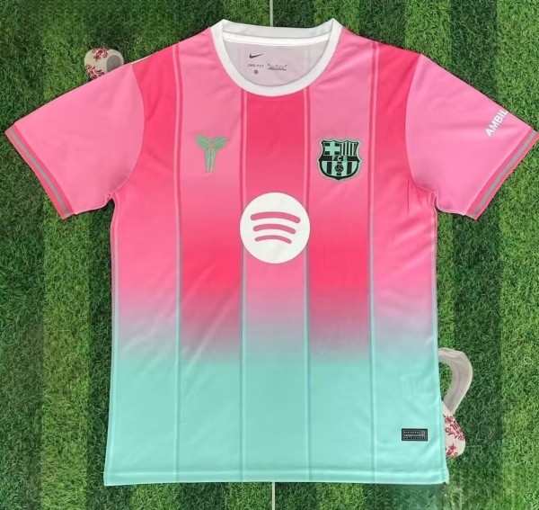 25-26 BAR Pink Green Special Edition Fans Training Shirts