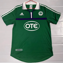 2000-2001 Panathinaikos Home Retro Soccer Jersey