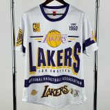 2026 LAKERS White Retro High Quality Casual T-Shirt #MN
