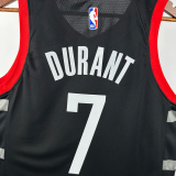 23-24 Rockets DURANT #7 Black Top Quality Hot Pressing NBA Jersey (Trapeze Edition)飞人版