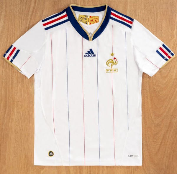 2010 France Away Retro Soccer Jersey