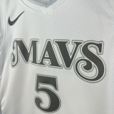 24-25 Dallas Mavericks RUSSELL #5 White City Edition Top Quality Hot Pressing NBA Jersey