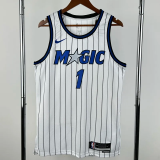 25-26 Magic HARDAWAY #1 White Top Quality Hot Pressing NBA Jersey(条纹)