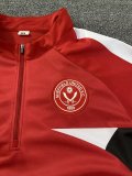 25-26 Sheffield United High Quality Half Pull Tracksuit
