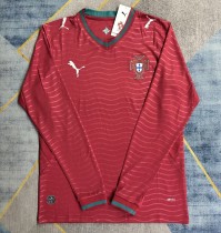 2026 Portugal Home Long Sleeve Fans Soccer Jersey*长袖