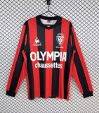 1977-1978 Nice Home Long Sleeve Retro Soccer Jersey