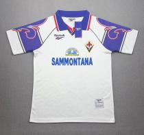 1995-1997 Fiorentina Away White Retro Soccer Jersey