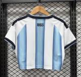 2026 Argentina Home Women Cheerleading Short-sleeved (女)