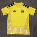 25-26 Scotland Yellow GoalKeeper Fans Soccer Jersey
