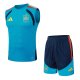 2026 Spain Blue High Quality Player Version Tank Top And Shorts Suit (球员套装)