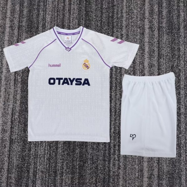 1990-1992 RMA Home Retro Kids Soccer Jersey