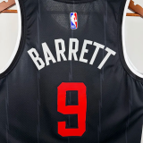 25-26 Raptors BARRETT #9 Black City Edition Top Quality Hot Pressing NBA Jersey