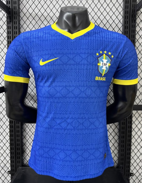 2026 Brazil Blue Special Edition Player Version Soccer Jersey