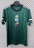 25-26 Schalke 04 150th Anniversary Commemorative Edition Fans Soccer Jersey（The Badge only prints English letters and does not have a background image）