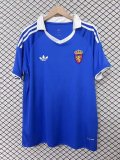 26-27 Zaragoza Blue Retro Version Fans Soccer Jersey