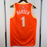 25-26 Cleveland Cavaliers HARDEN #1 Orange City Edition Top Quality Hot Pressing NBA Jersey