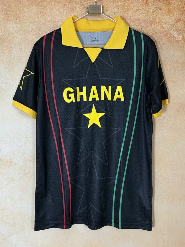 26-27 Ghana Black Special Edition Fans Soccer Jersey