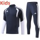 2026 AD Blue Kids Half Pull Tracksuit