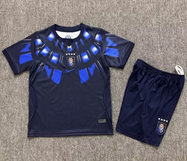 2026 World Cup Uruguay Away Kids Soccer Jersey