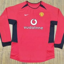 2002-2004 Man Utd Home Long Sleeve Retro Soccer Jersey 2002-2004 Man Utd Home Long Sleeve Retro Soccer Jersey