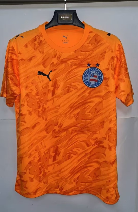 26-27 BaHia Orange Goalkeeper Fans Soccer Jersey