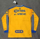 26-27 Tigres UANL Home Long Sleeve Fans Soccer Jersey (长袖)