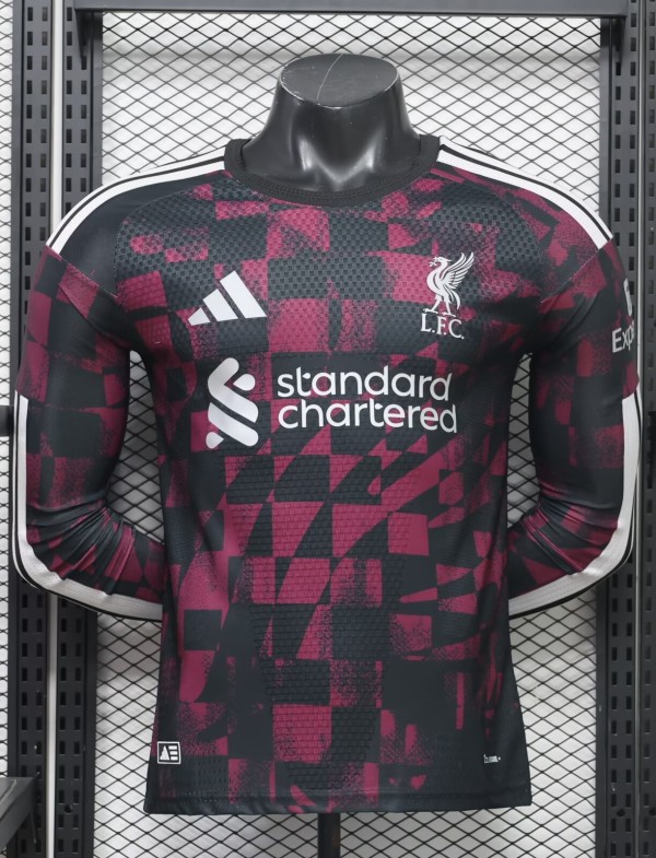 26-27 LIV Third Long Sleeve Player Version Soccer Jersey*长袖球员