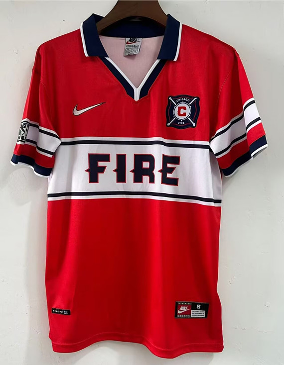 1998 Chicago Fire FC Home Fans Retro Soccer Jersey