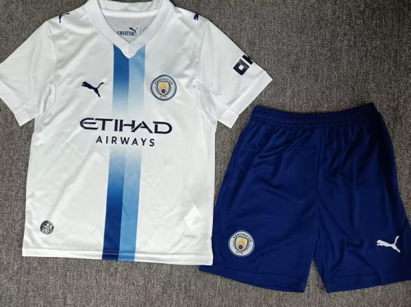 26-27 Man City Third Kids Soccer Jersey