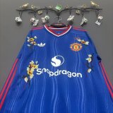 26-27 Man Utd Away Embroidered Version Long Sleeve Fans Soccer Jersey (长袖)