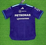 2026 Mercedes New Pattern Heat Transfer Printing Short Sleeve Racing Suit