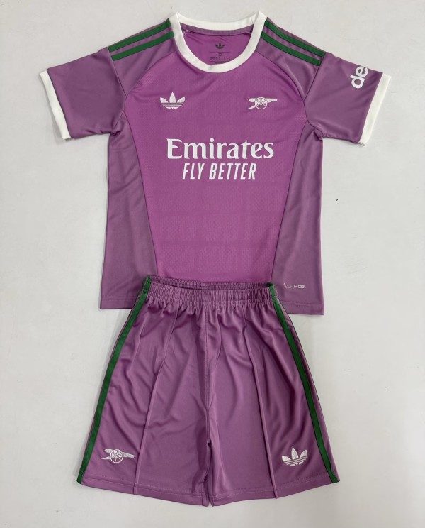 26-27 ARS Purple GoalKeeper Kids Soccer Jersey