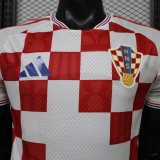 26-27 Croatia Home Player Version Soccer Jersey