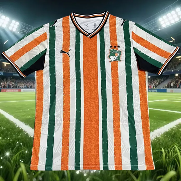 26-27 Cote d'Ivoire Orange Green Special Edition Fans Training shirts
