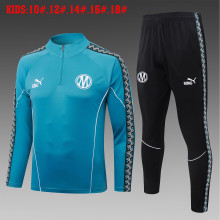 26-27 Marseille High Quality Kids Half Pull Tracksuit