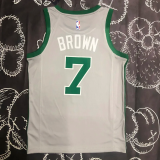 CELTICS BROWN #7 Gray Top Quality Hot Pressing NBA Jersey