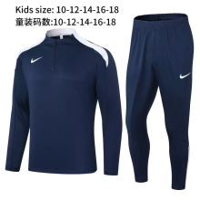 2024 NK Blue Kids Half Pull Tracksuit