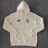 2024 Italy White Fleece Hoodie