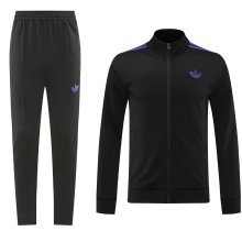 2024 AD Black Jacket Tracksuit