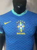 2024 Brazil Away Player Version Soccer Jersey