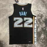22-23 GRIZZLIES BANE #22 Black City Edition Top Quality Hot Pressing NBA Jersey