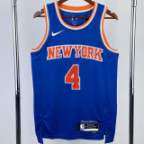22-23 KNICKS ROSE #4 Blue Top Quality Hot Pressing NBA Jersey