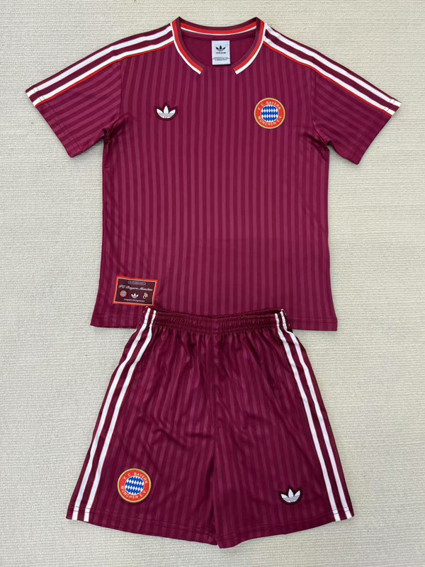 25-26 Bayern Red Kids Soccer Jersey