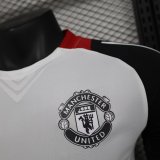 25-26 Man Utd White Player Version Soccer Jersey