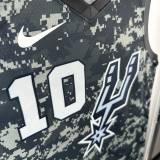 SA Spurs SOCHAN #10 Camouflage color Top Quality Hot Pressing NBA Jersey