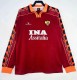 1998-1999 Roma Home Long Sleeve Retro Soccer Jersey